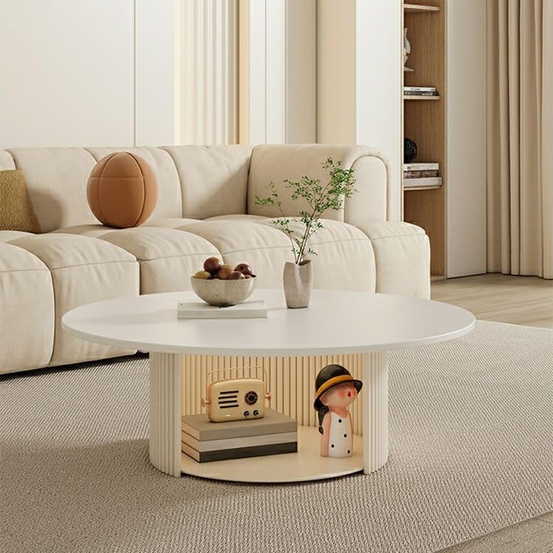 Amazon.com: CraftThink Scandinavian Coffee Table, Modern White No
